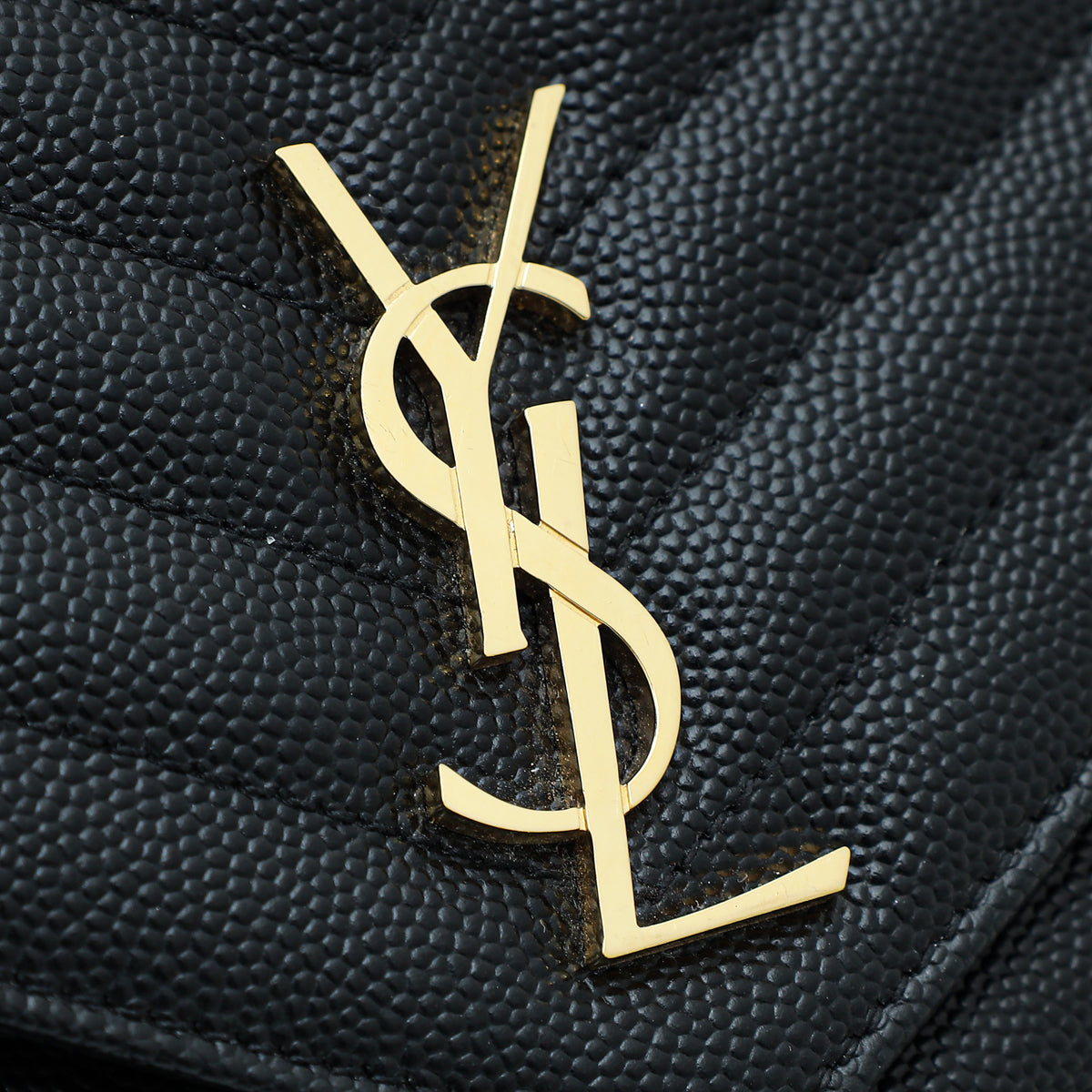 YSL Beige Cassandre Envelope Chain Wallet