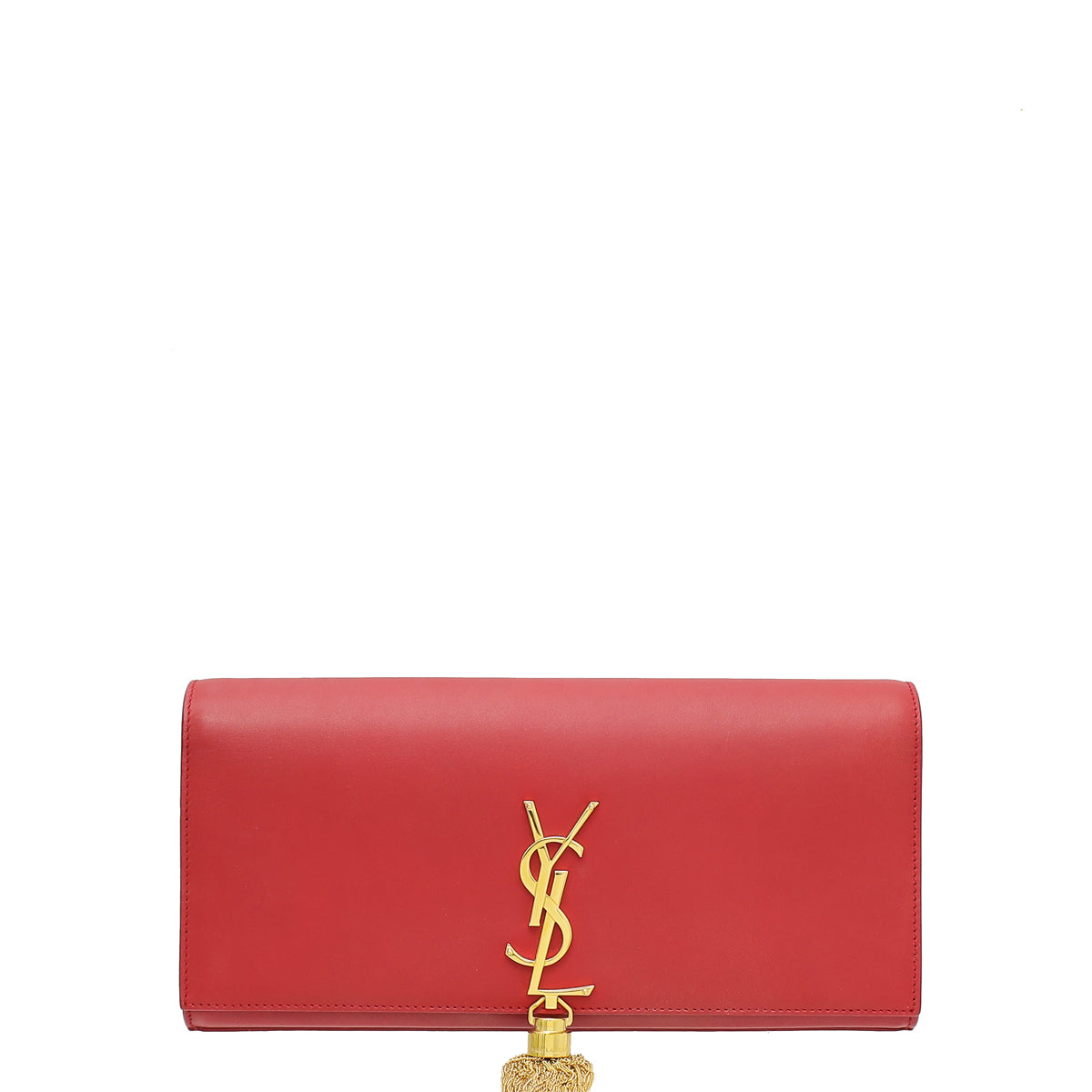 YSL Red Kate Tassel Clutch