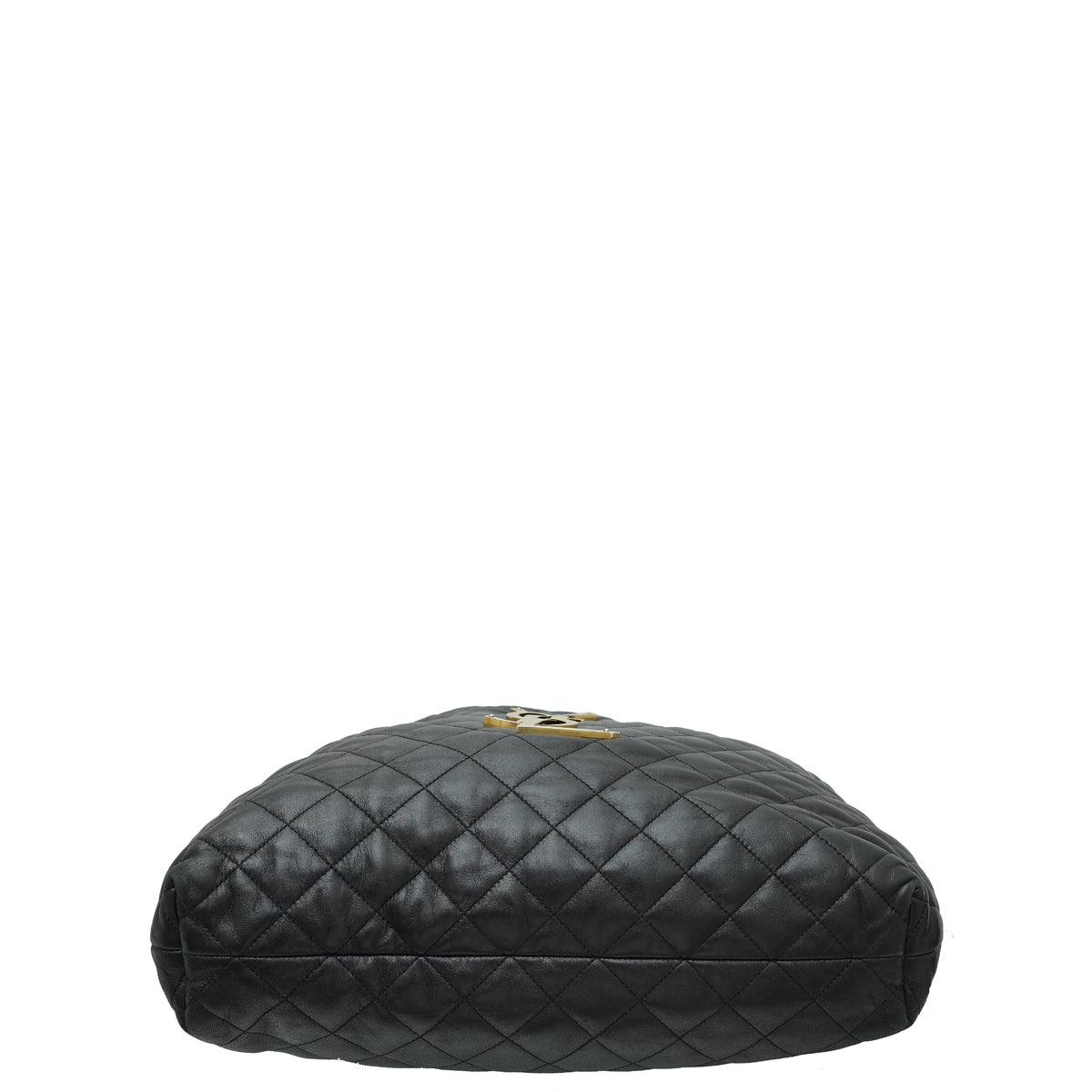 YSL Black Quilted ICARE Maxi Shopping Tote Bag