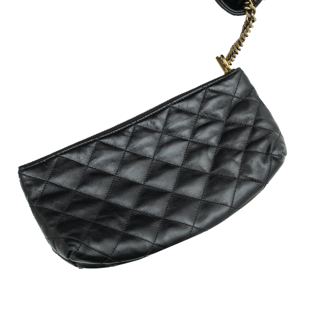 YSL Black Quilted ICARE Maxi Shopping Tote Bag