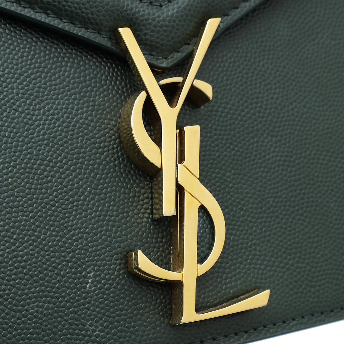 YSL Green Cassandre Flap Chain Medium Bag