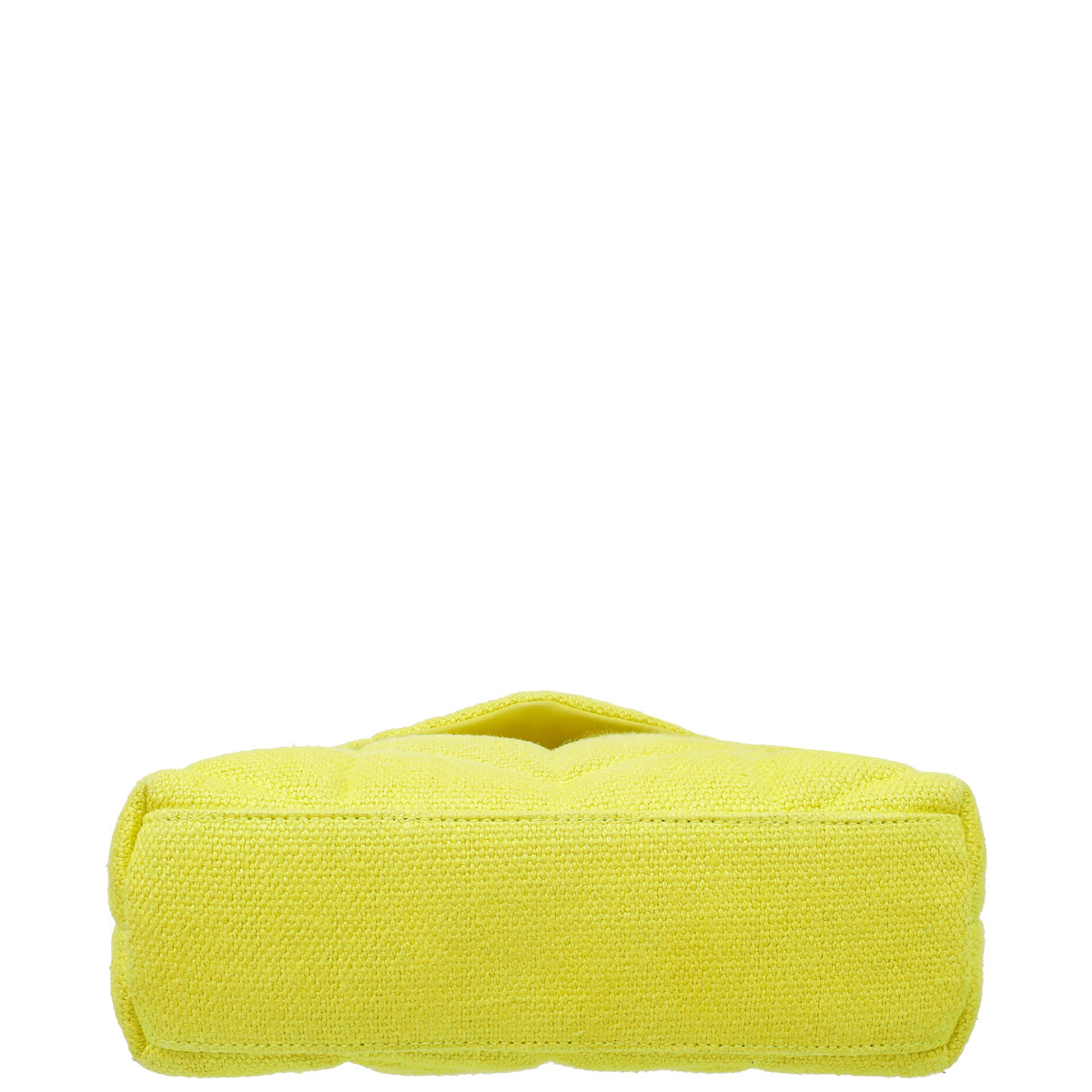 YSL Yellow Puffer Toy Fabric Shoulder Bag