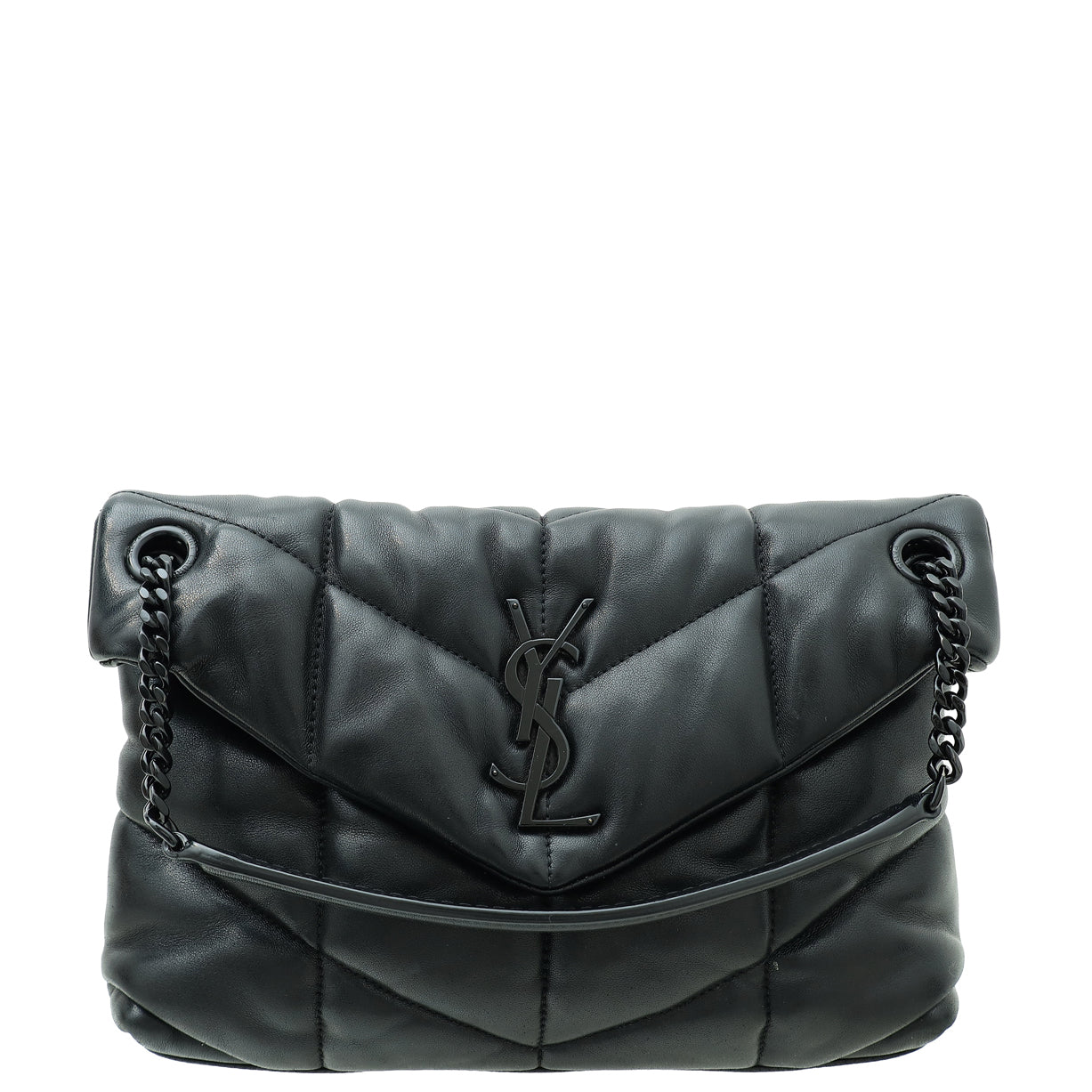 YSL So Black Puffer Small Flap Shoulder Bag