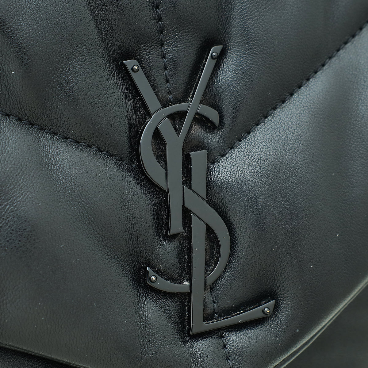 YSL So Black Puffer Small Flap Shoulder Bag