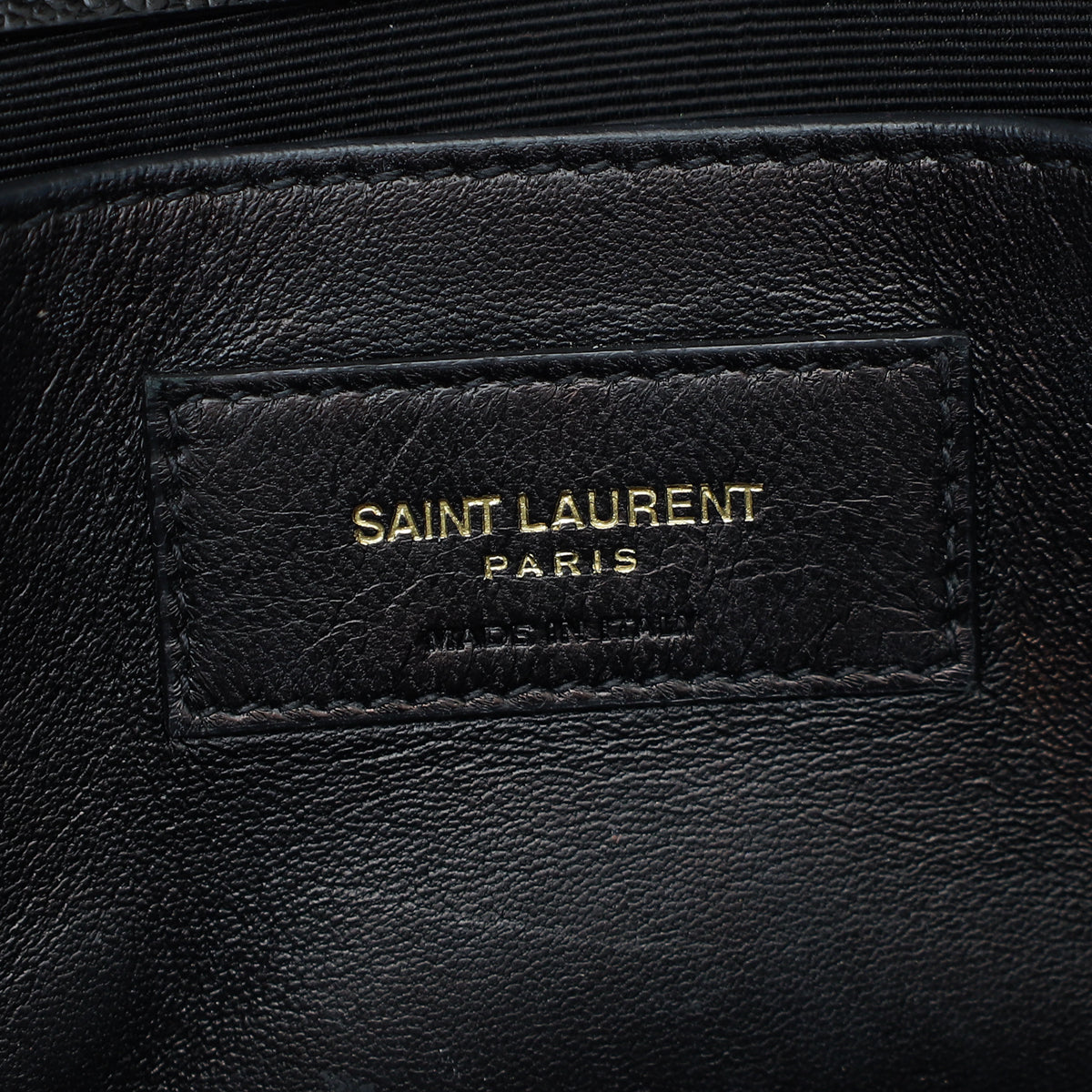 YSL Black Monogram Kate Clutch