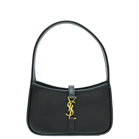 YSL Black LE 5 À 7 Mini Hobo Bag