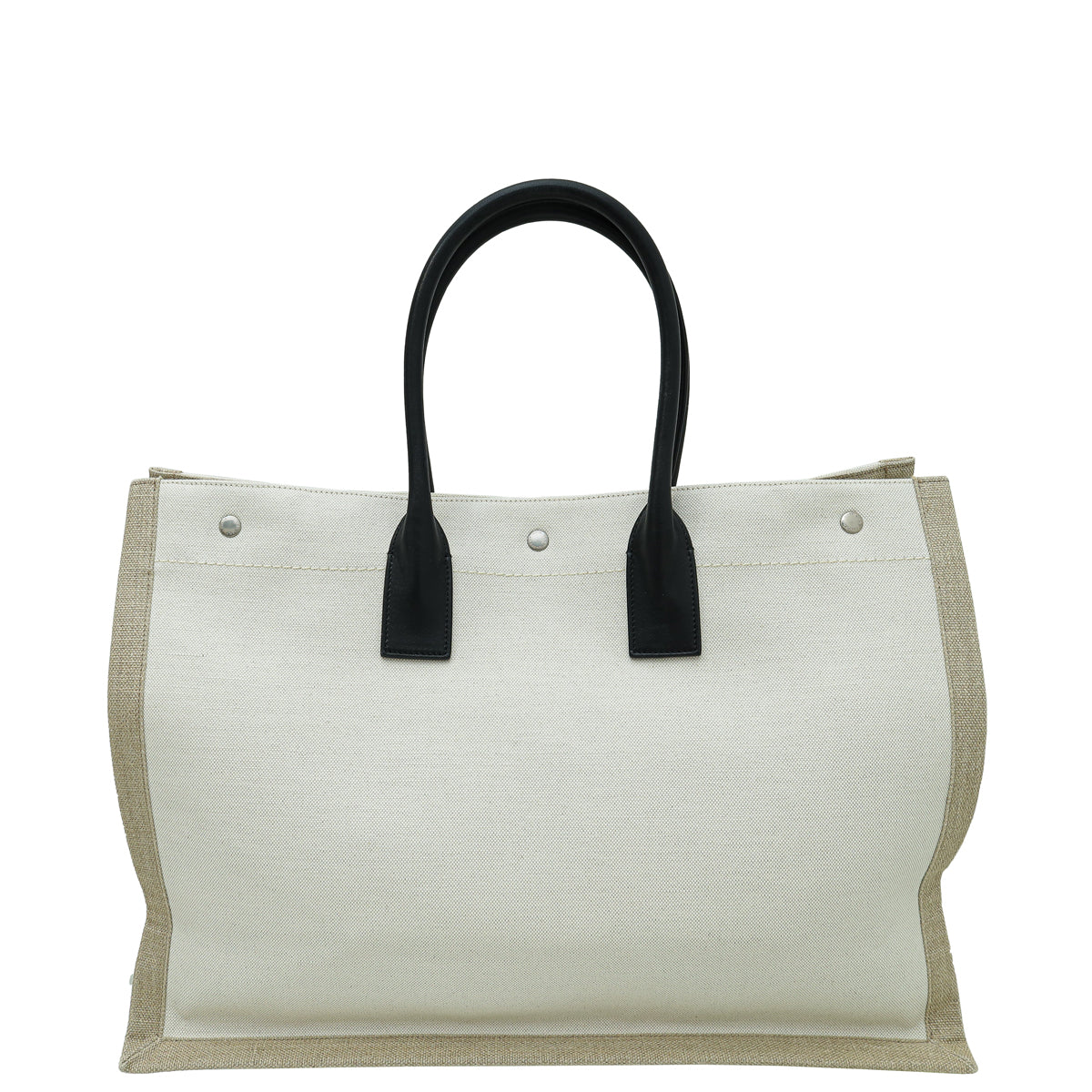 YSL Bicolor Rive Gauche Large Tote Bag