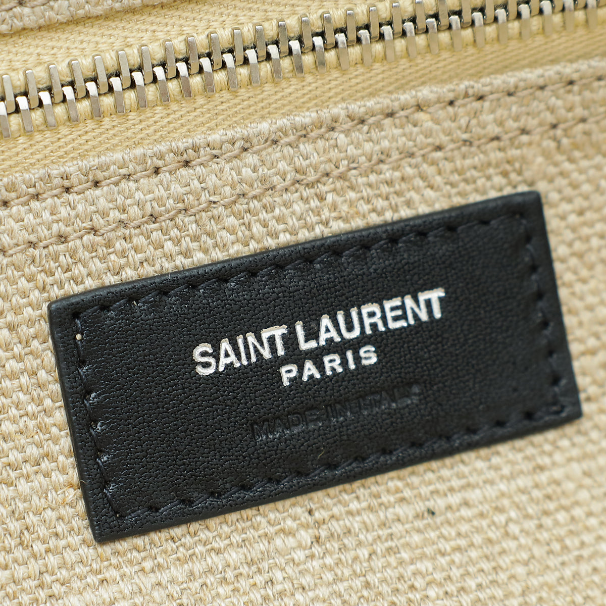 YSL Bicolor Rive Gauche Large Tote Bag