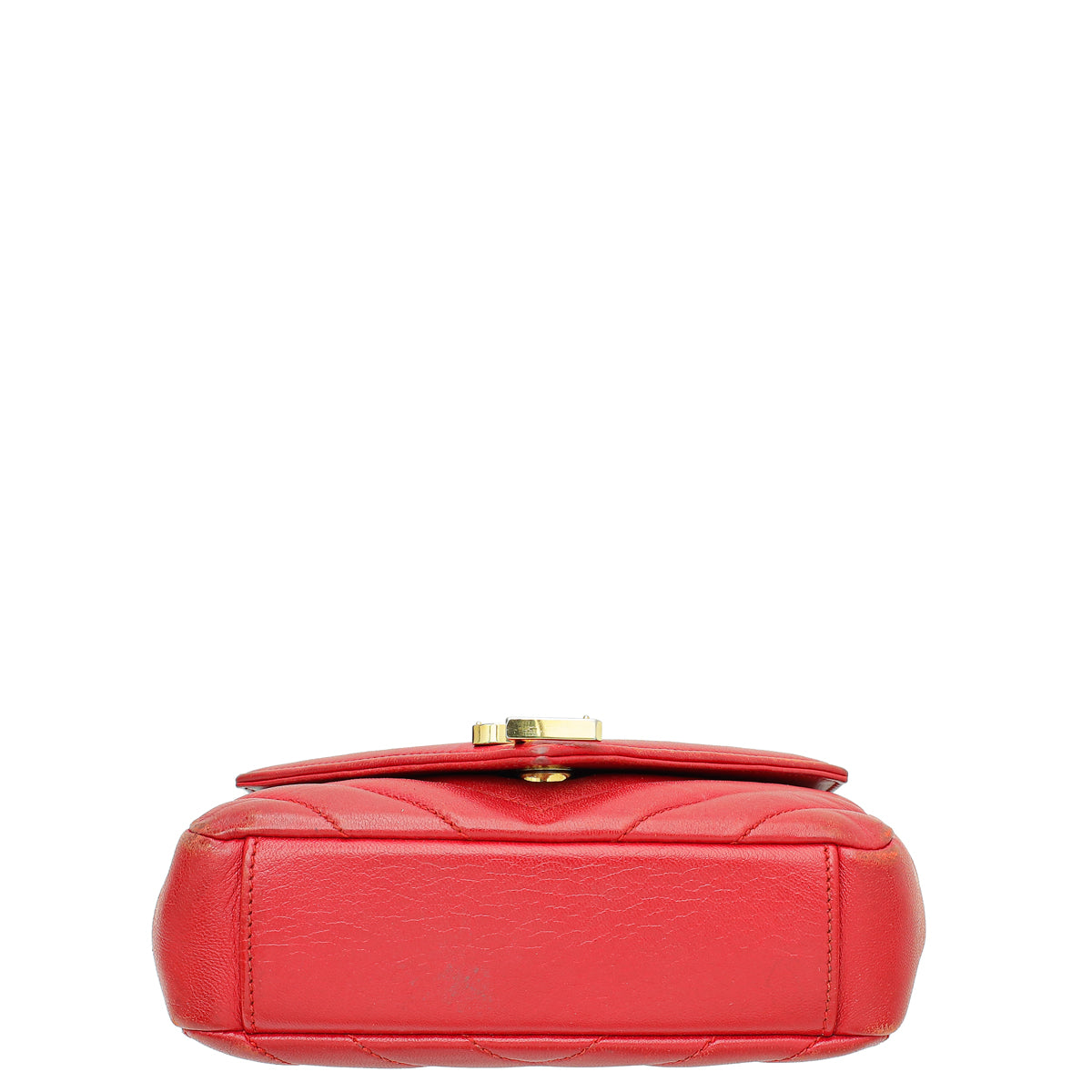 YSL Red Chevron Monogram Classic Baby Chain Bag