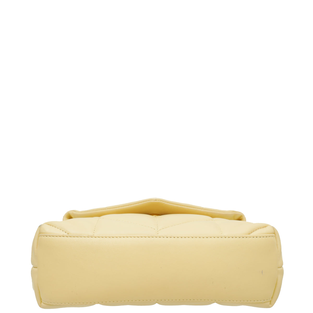 YSL Jaune Pale Toy Puffer Shoulder Bag