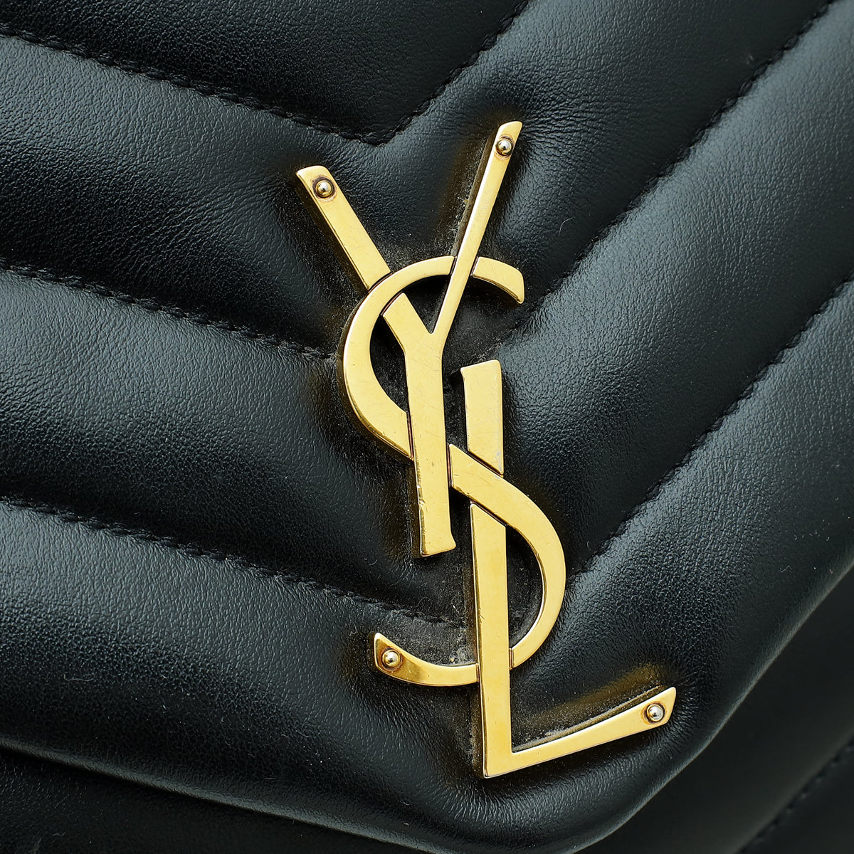 YSL Black Loulou Medium Bag