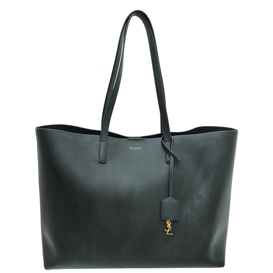 YSL Black Shopping Tote Bag