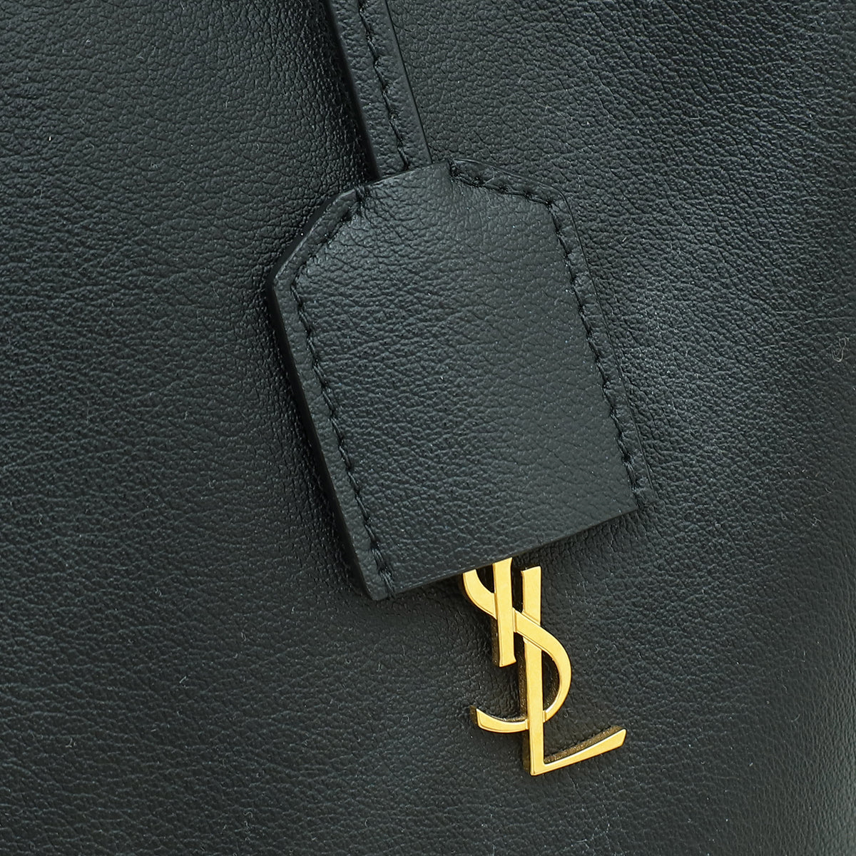 YSL Black Shopping Tote Bag