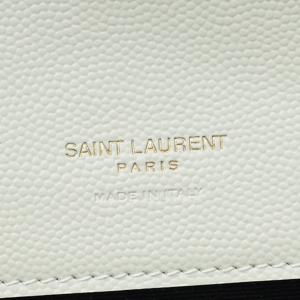 YSL Vintage White Cassandre Envelope Pouch