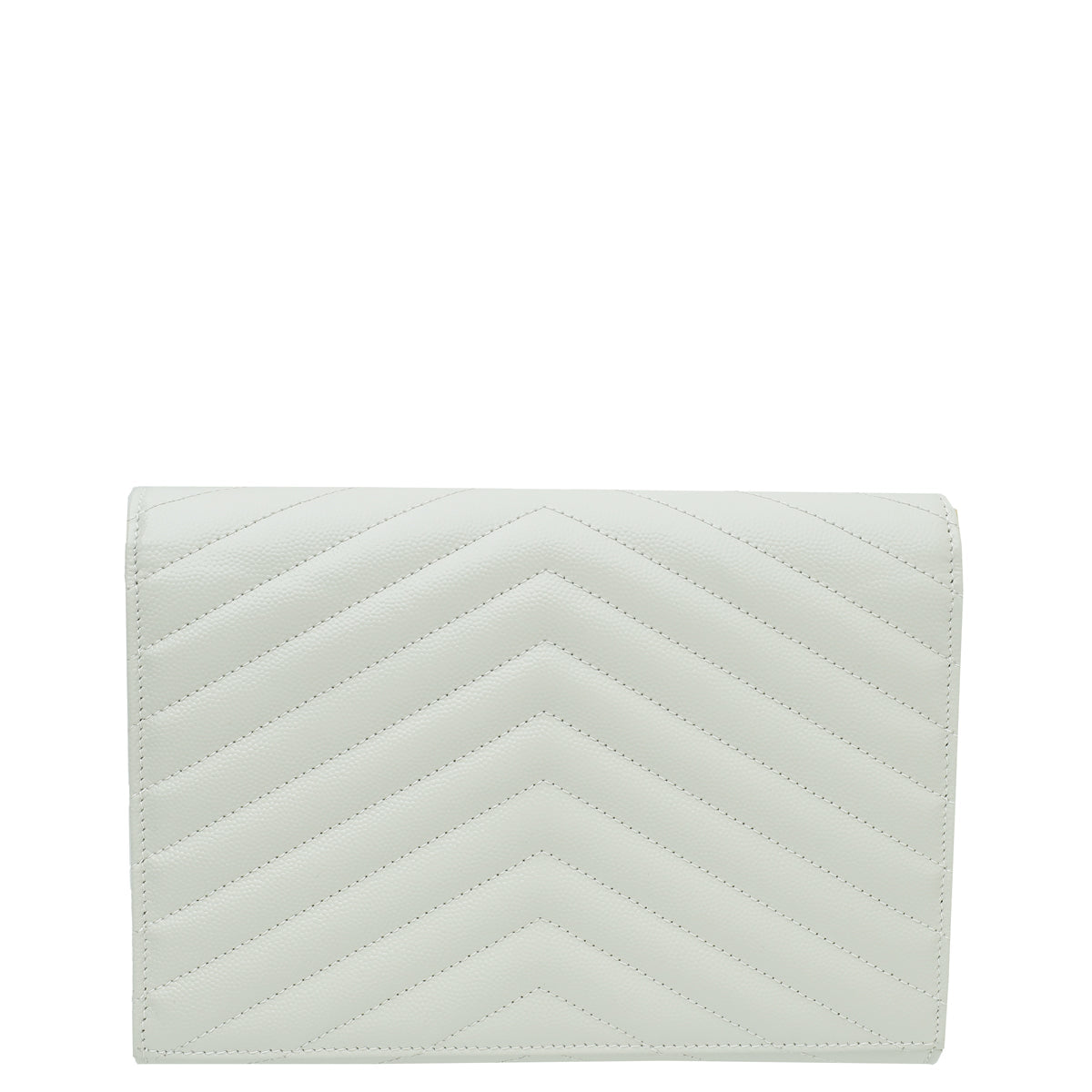 YSL Vintage White Cassandre Envelope Pouch