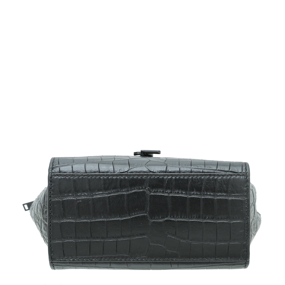 YSL Black Monogram Croco Embossed Toy Cabas Bag