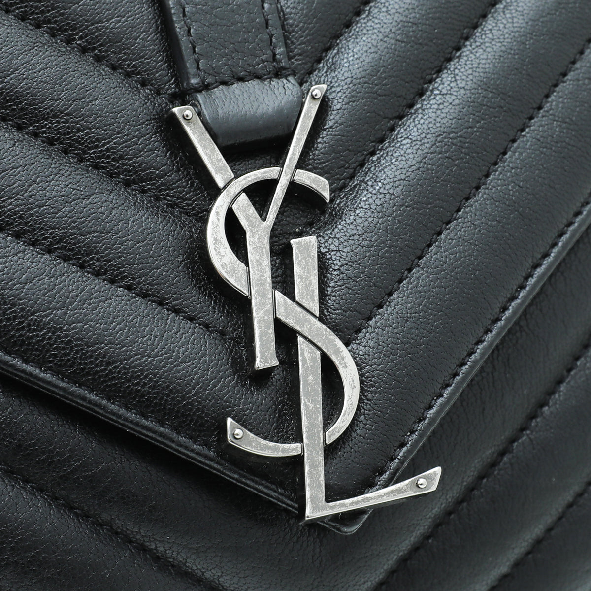 YSL Black Monogram College Medium Bag