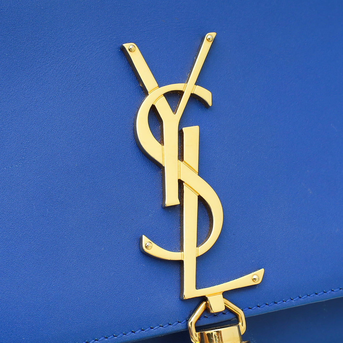 YSL Royal Blue Kate Tassel Medium Shoulder Bag