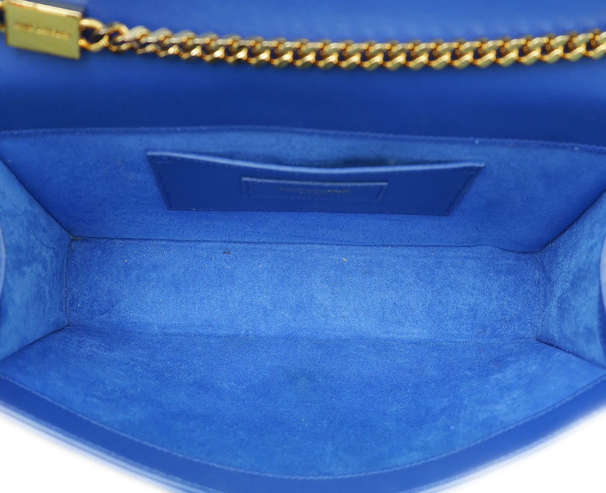 YSL Royal Blue Kate Tassel Medium Shoulder Bag