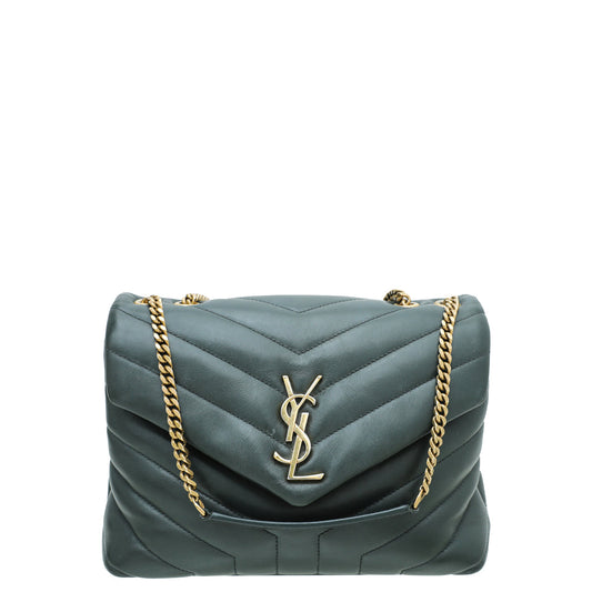 YSL Forest Green Loulou Small Bag