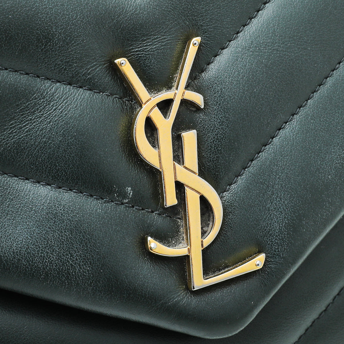 YSL Forest Green Loulou Small Bag