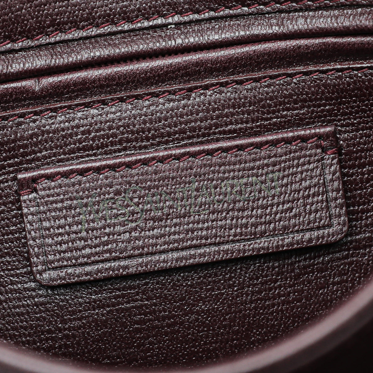 YSL Burgundy Chyc Crossbody Bag