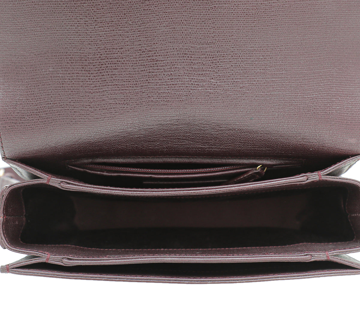 YSL Burgundy Chyc Crossbody Bag