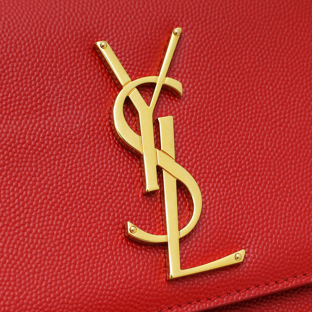 YSL Red Monogram Classic Cassandre Clutch