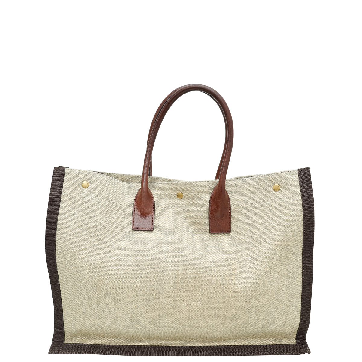 YSL Bicolor Rive Gauche Large Tote Bag