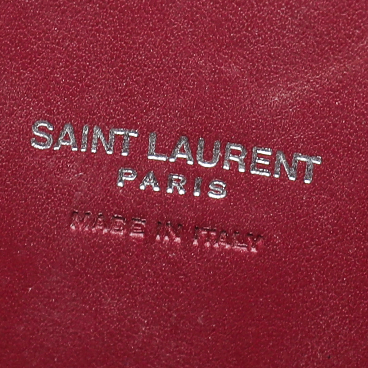 YSL Burgundy Croc Sac De Jour Baby Bag