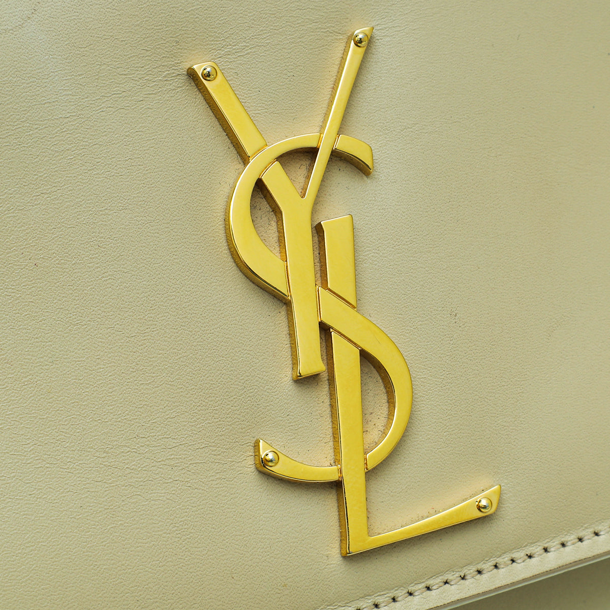 YSL Beige Classic Cassandre Clutch