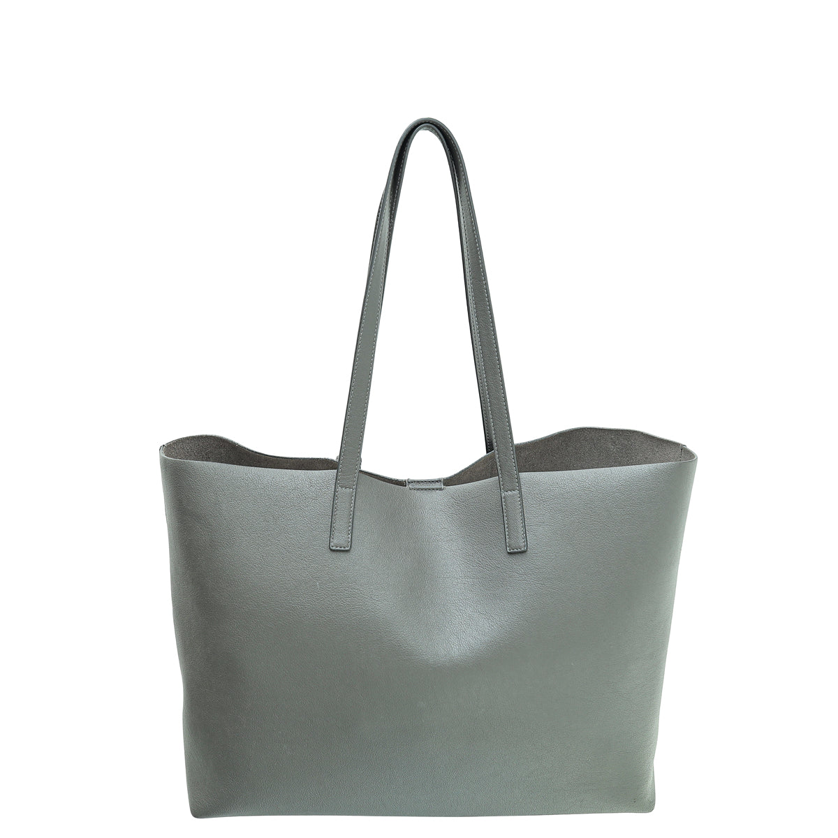 YSL Storm Gray E/W Shopping Tote Large Bag