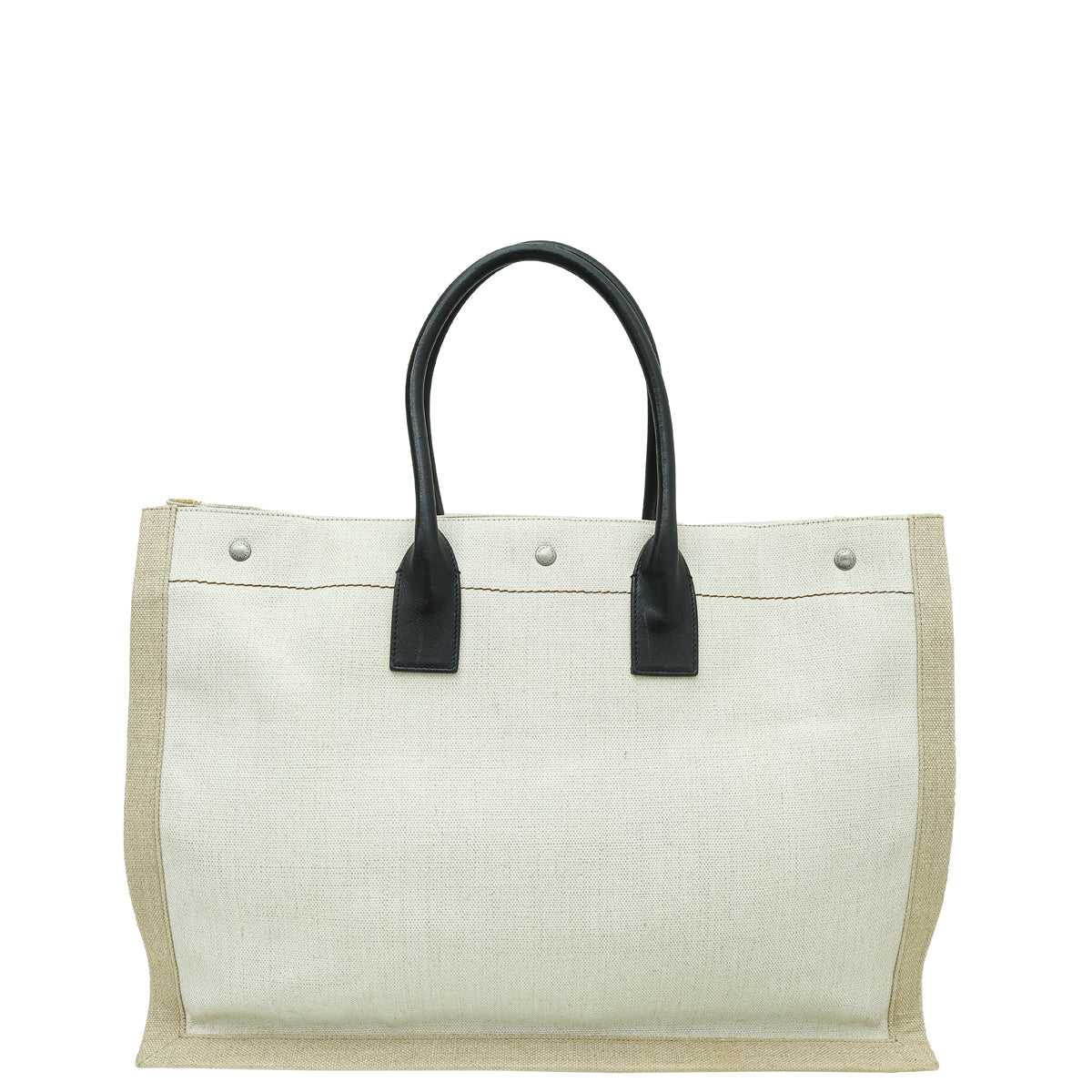 YSL Bicolor Rive Gauche Large Tote Bag