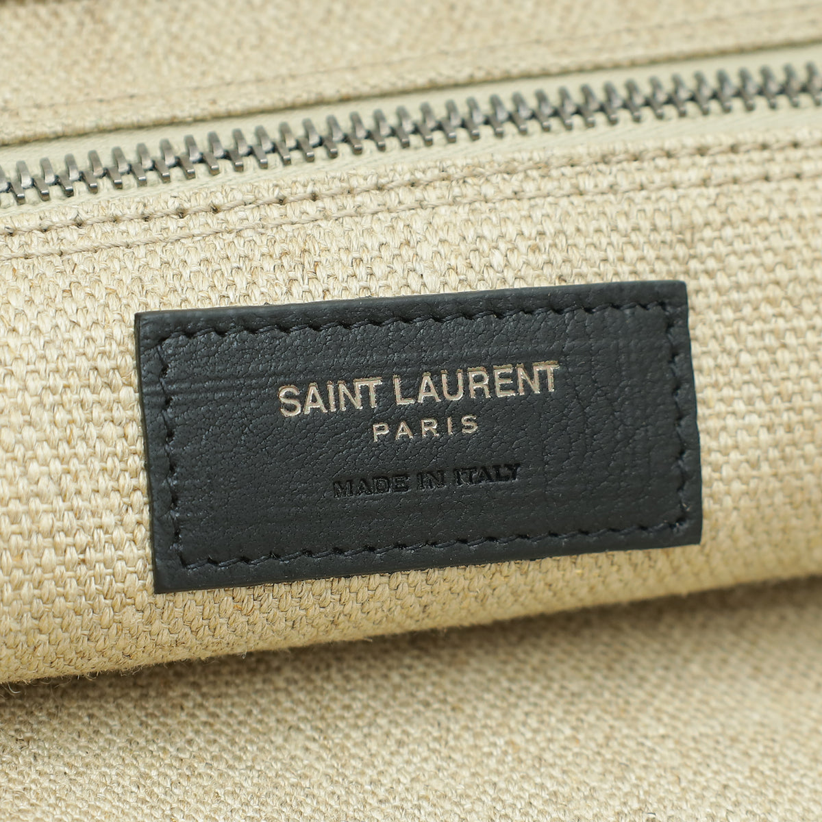 YSL Bicolor Rive Gauche Large Tote Bag