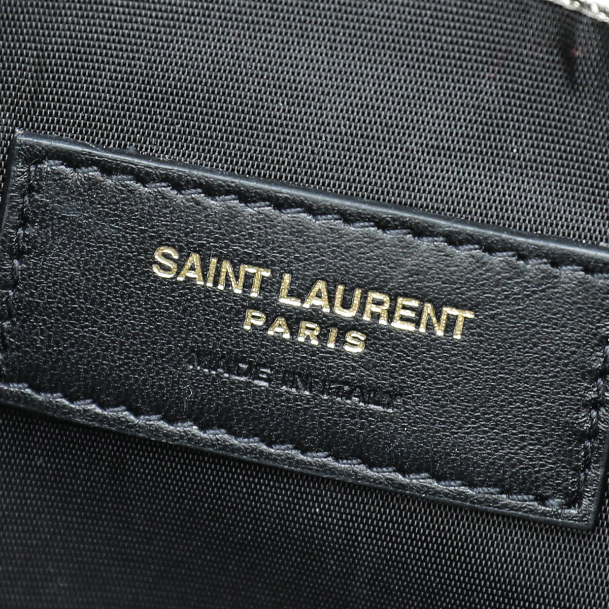 YSL Metallic Champagne Cassandre Envelope Chain Wallet