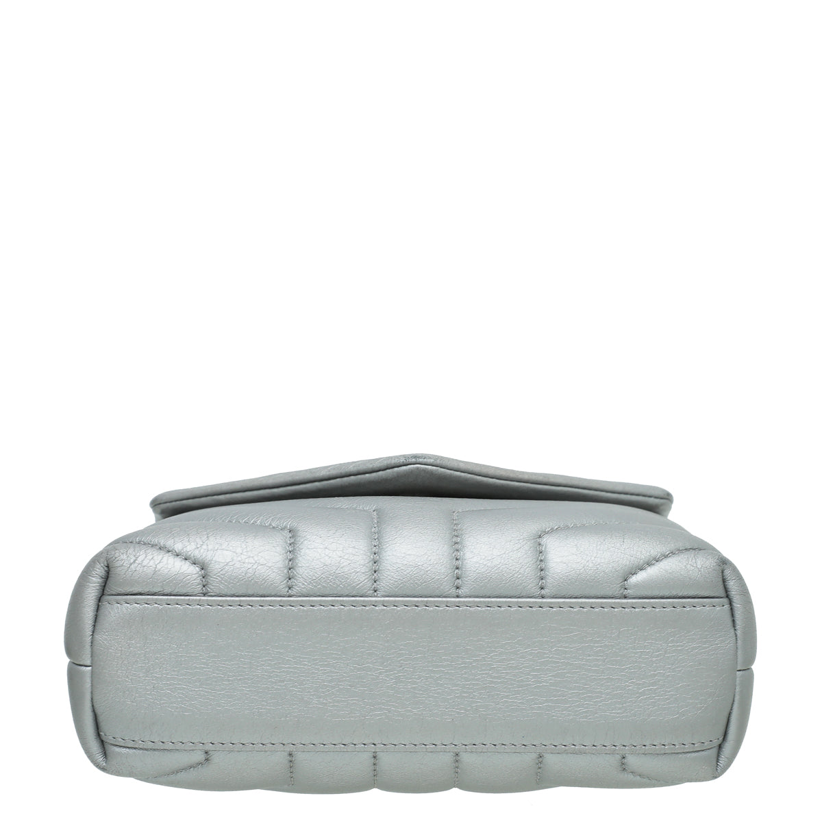 YSL Metallic Grey LouLou Toy Bag