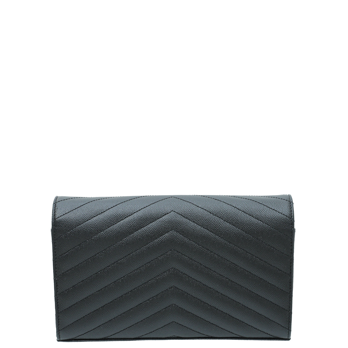 YSL Black Monogram Cassandre Chain Wallet