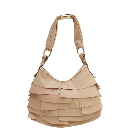 YSL Beige Saint Tropez Hobo Bag