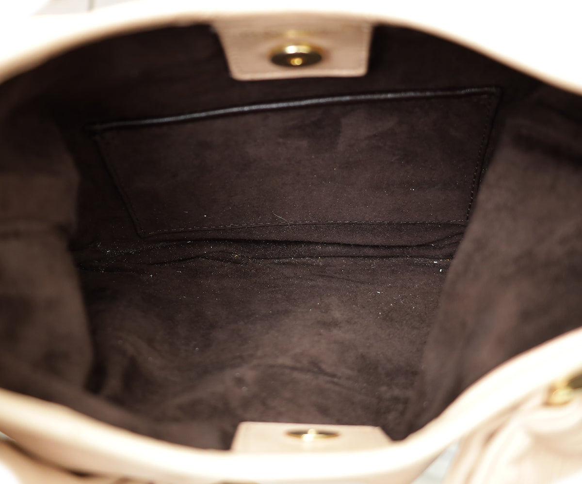 YSL Beige Saint Tropez Hobo Bag