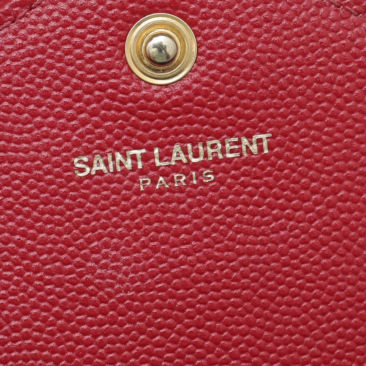 YSL Red Monogram Cassandre Chain Wallet