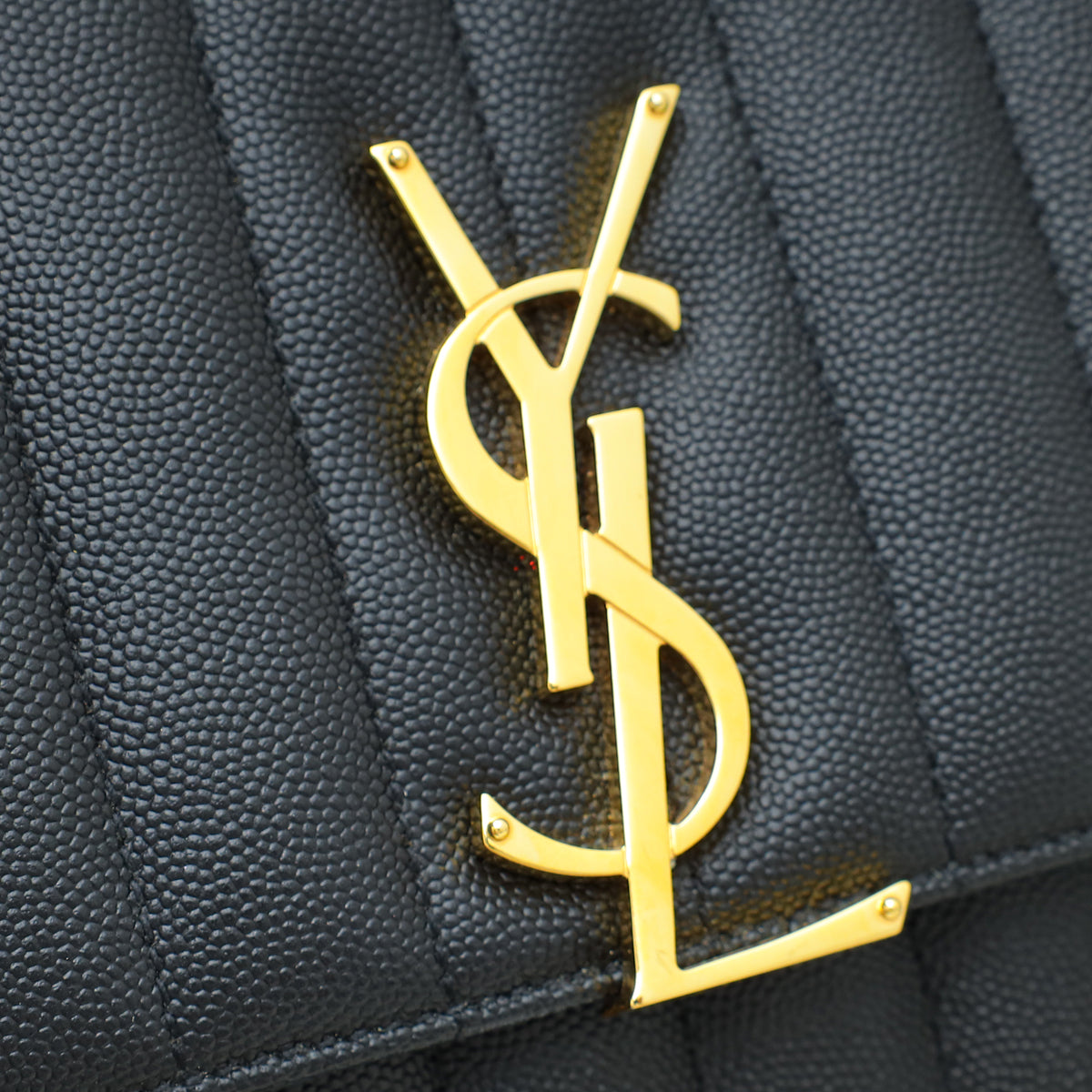 YSL Black Vicky Medium Chain Bag