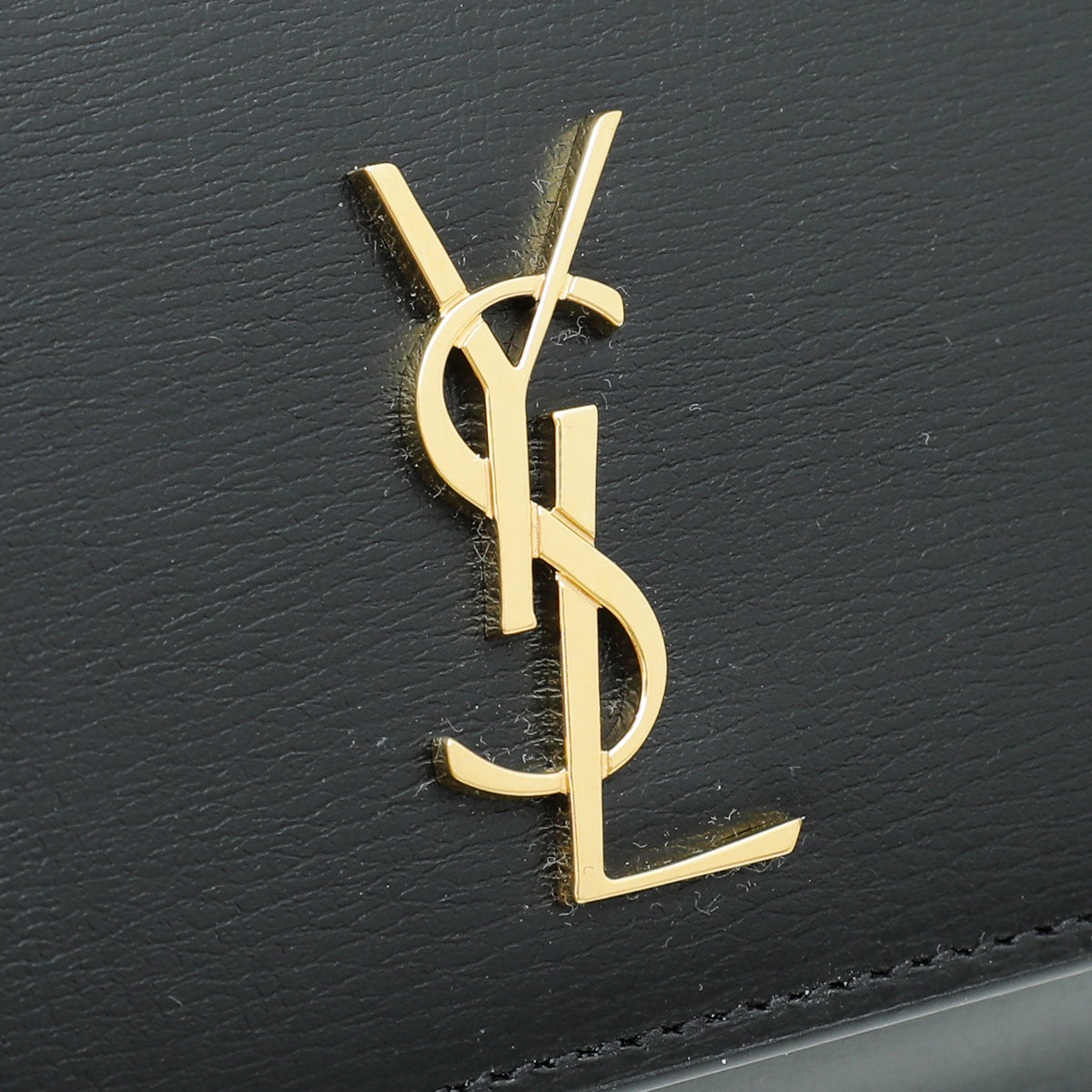 YSL Black Monogram Chain Crossbody Phone Holder