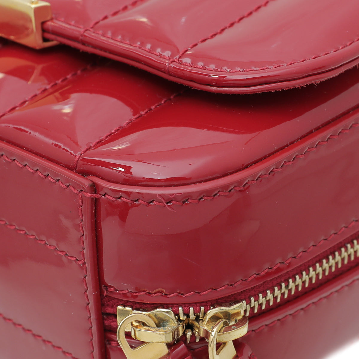 YSL Red Monogram Vicky Camera Bag