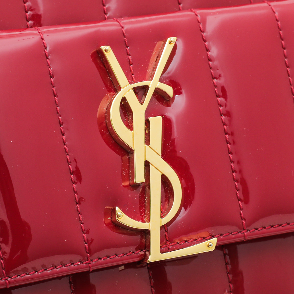 YSL Red Monogram Vicky Camera Bag