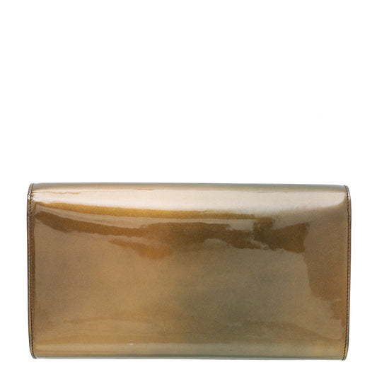 YSL Bronze Monogram Belle De Jour Large Clutch