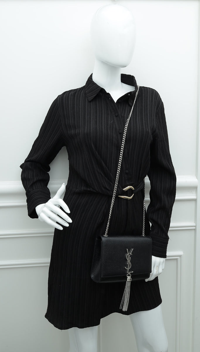 YSL Black Kate Tassel Small Shoulder Bag