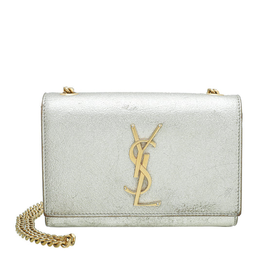 YSL Champagne Monogram Kate Chain Mini Bag