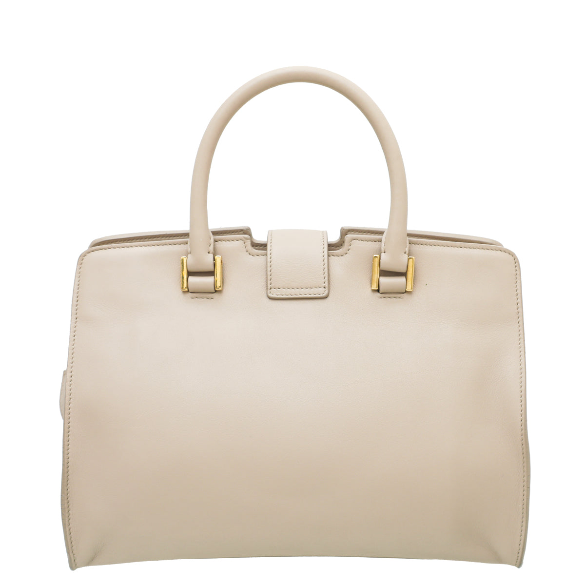 YSL Beige Monogram Cabas Baby Tote Bag