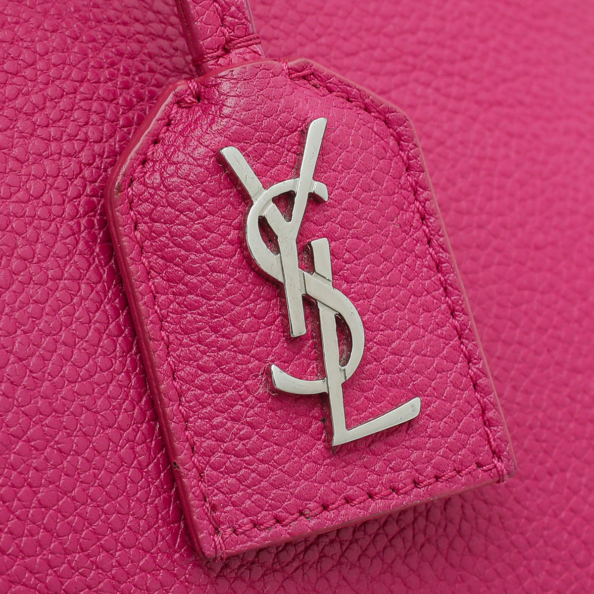 YSL Fuchsia Rive Gauche Cabas Small Tote Bag