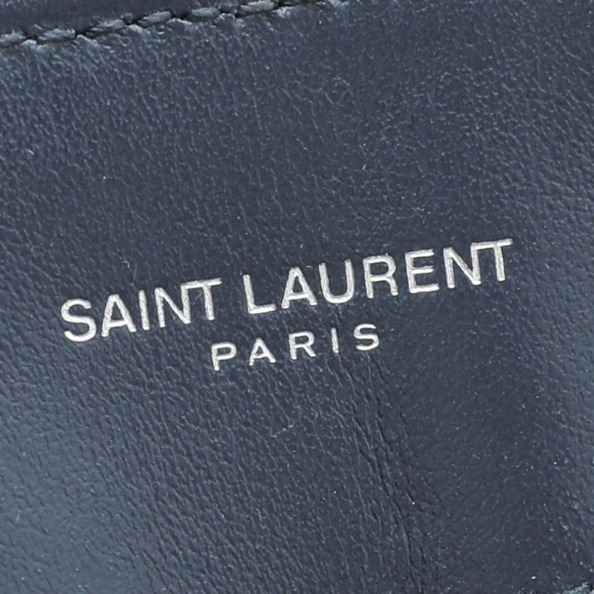 YSL Navy Blue LouLou Medium Chain Bag